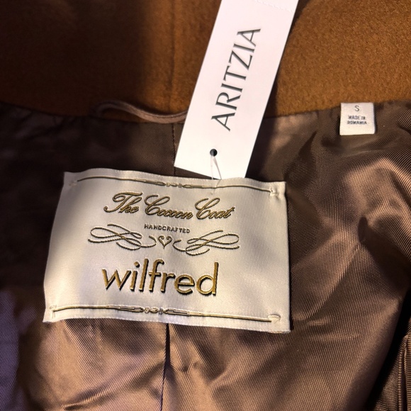 New womens small Aritzia Wilfred Cocoon Long wool and cashmere trench coat - Picture 7 of 10